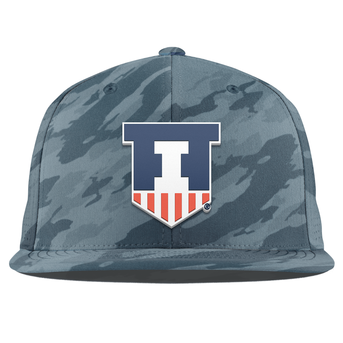 University of Illinois "Illinois Athletics" Flat Elite Marine Camo