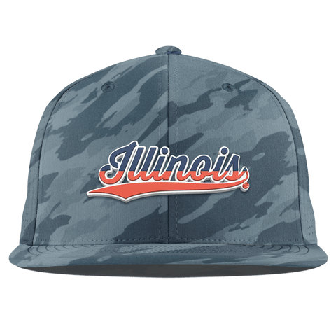 University of Illinois "Illinois Script" Flat Elite Marine Camo