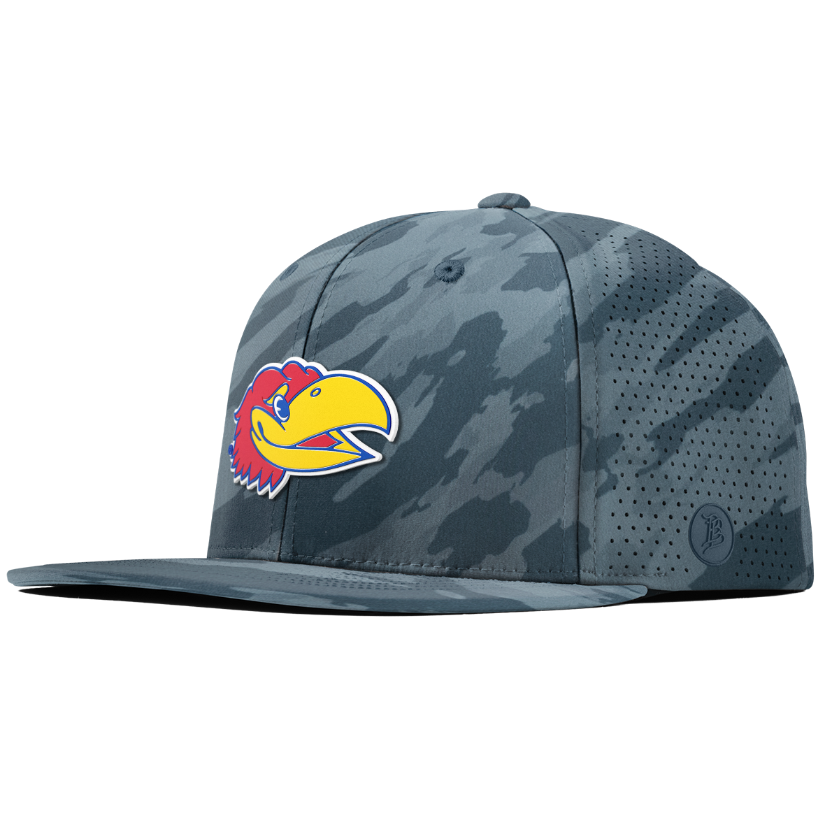 University of Kansas "KU Big Jay" Flat Elite Marine Camo