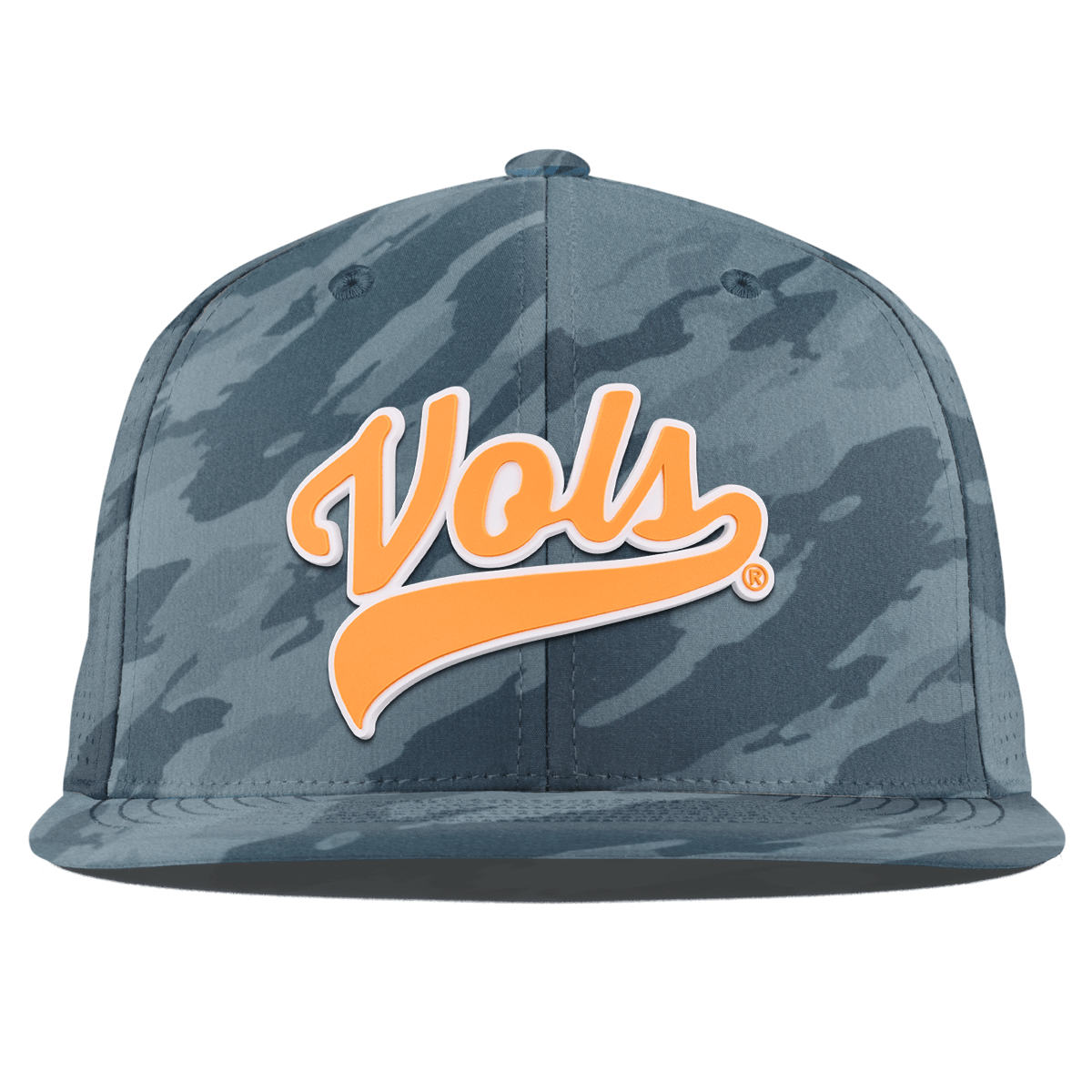 University of Tennessee "Tennessee Vols Script" Flat Elite Marine Camo