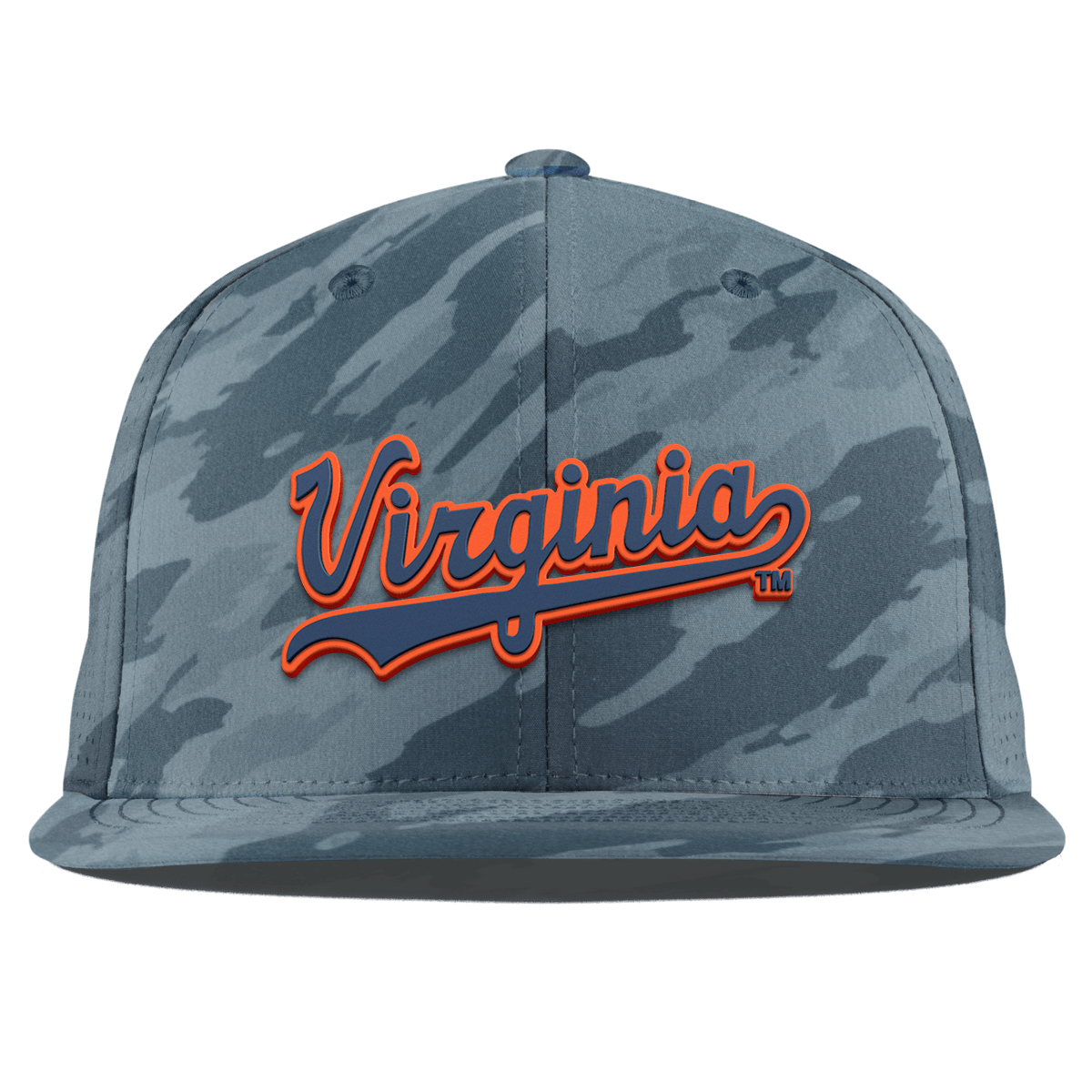 University of Virginia "Virginia Script" Flat Elite Marine Camo