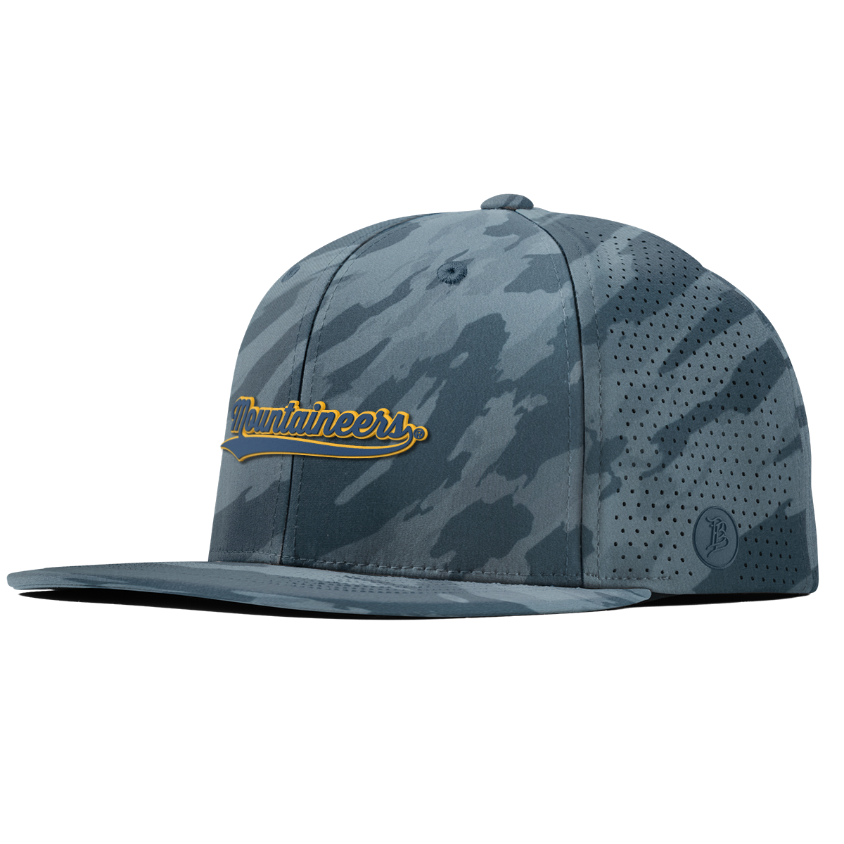 West Virginia University "West Virginia Mountaineers Script" Flat Elite Marine Camo