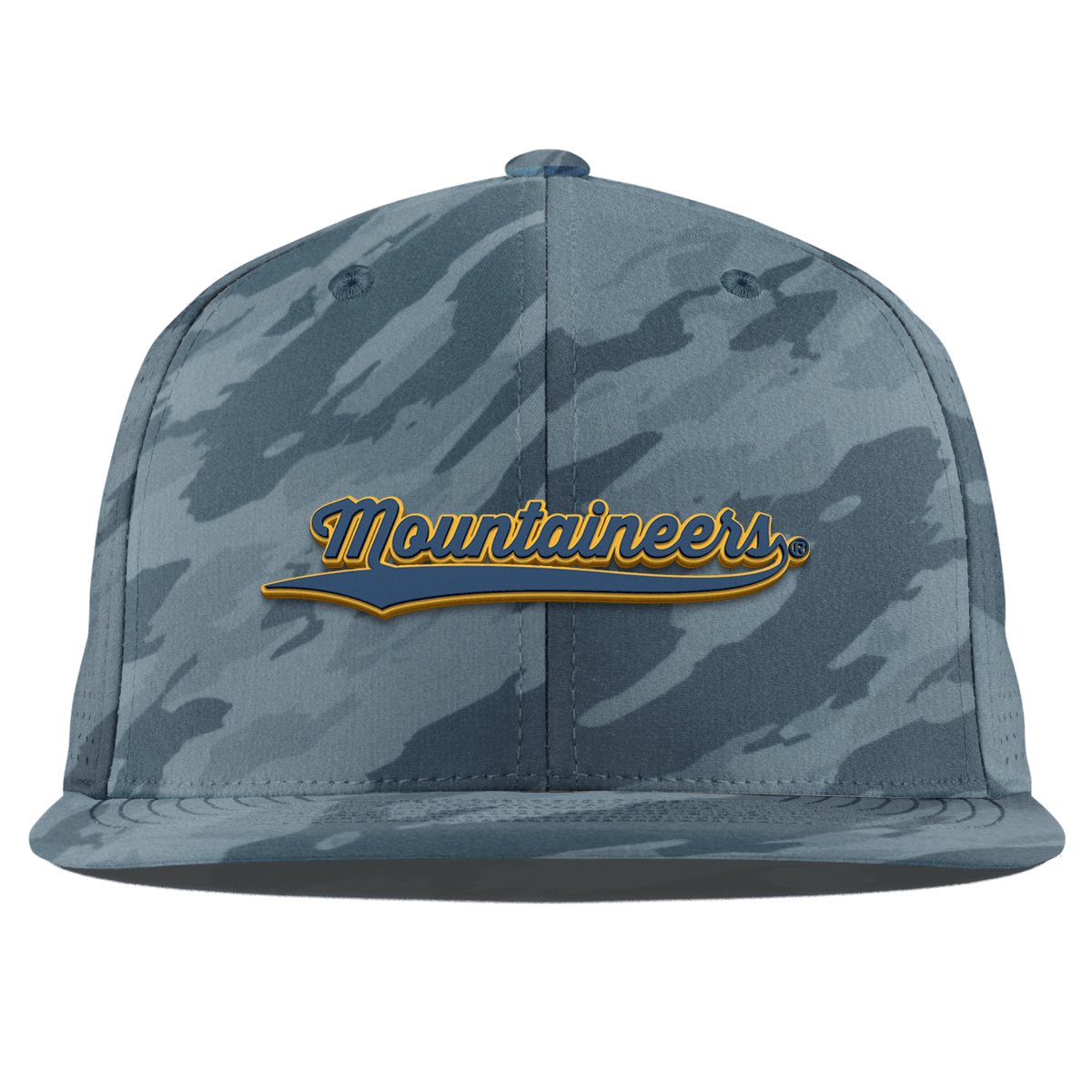 West Virginia University "West Virginia Mountaineers Script" Flat Elite Marine Camo