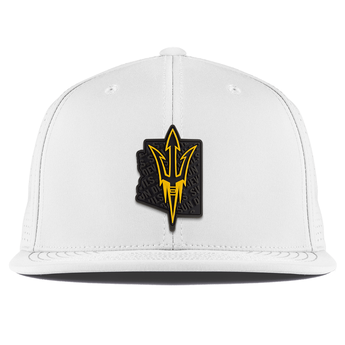 Arizona State University "ASU Blackout Pitchfork" Flat Elite White