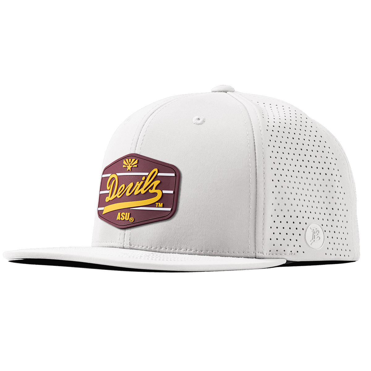 Arizona State University "ASU Devils Maroon" Flat Elite White