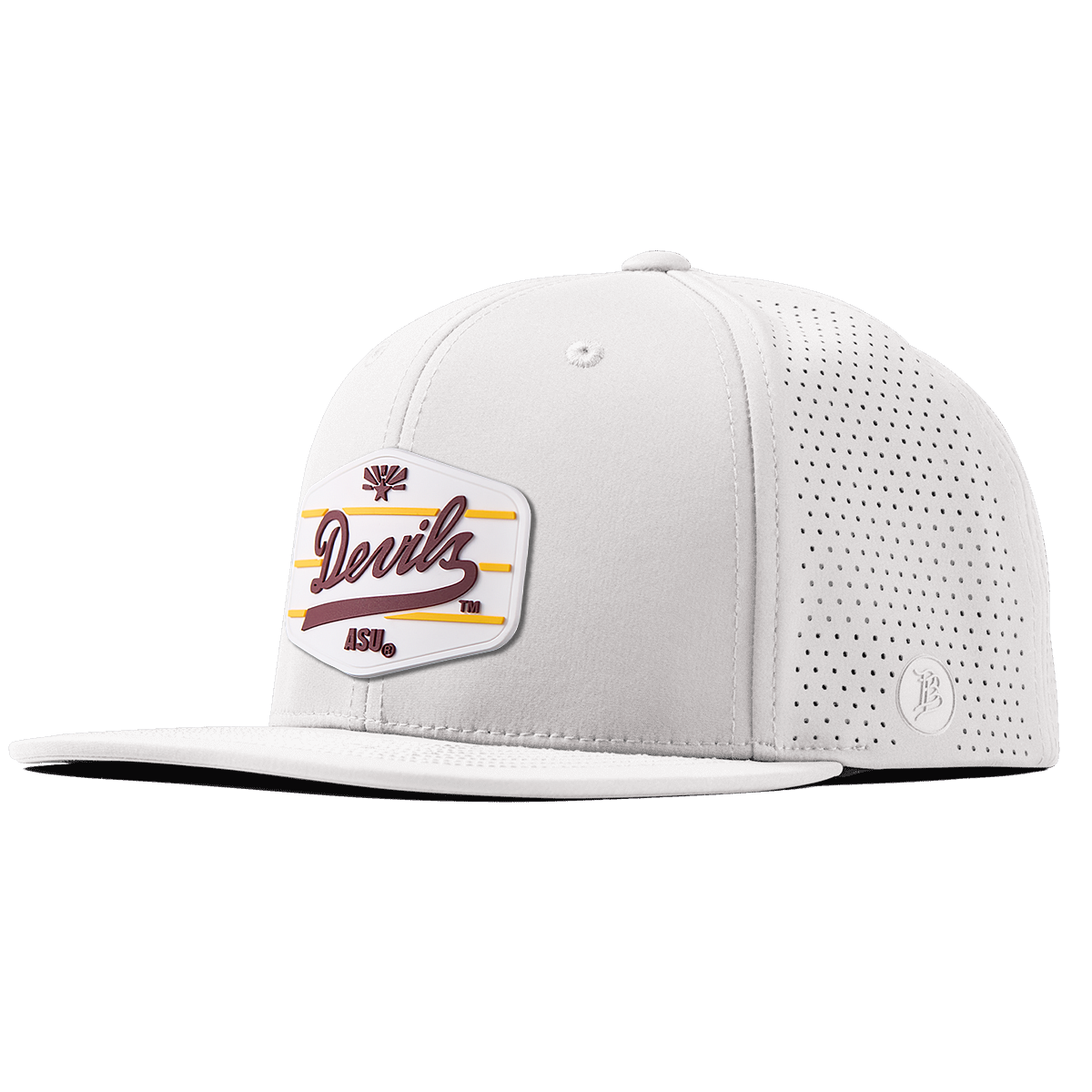Arizona State University "ASU Devils" Flat Elite White