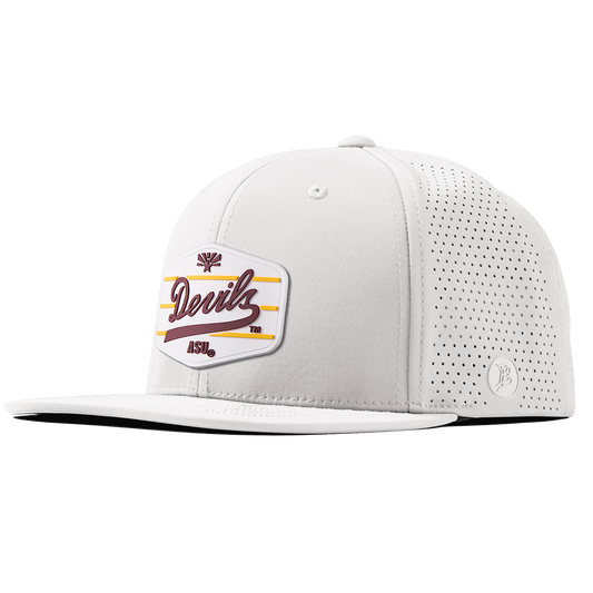 Arizona State University "ASU Devils" Flat Elite White