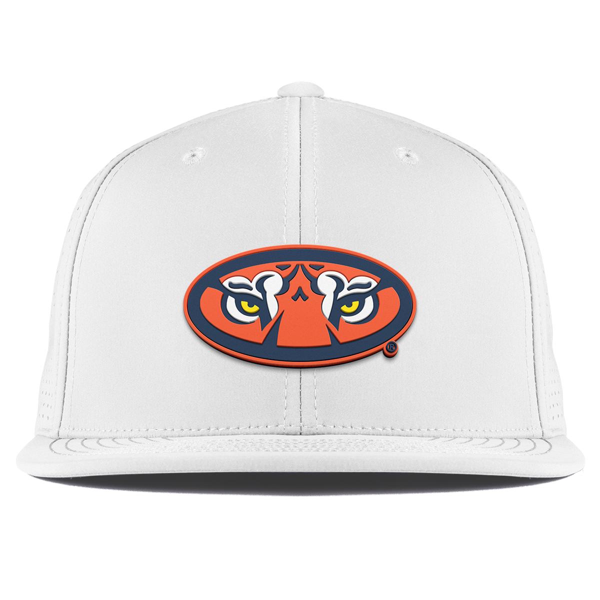 Auburn University "Auburn Tiger Eyes" Flat Elite White 