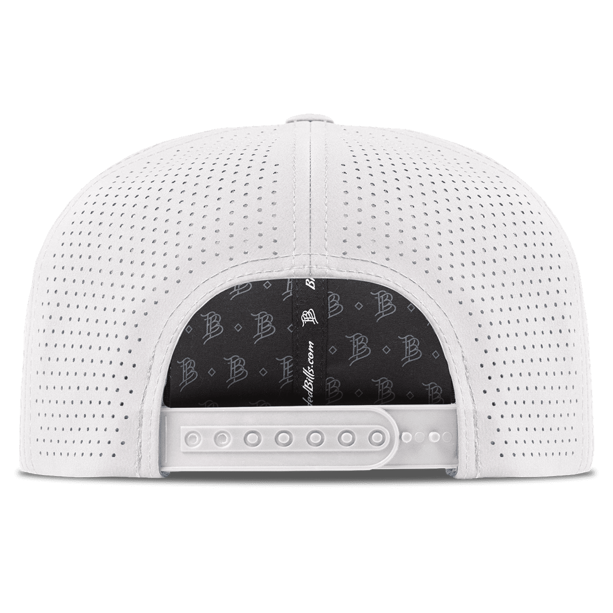 University of Kansas "KU Block" Flat Elite Back White
