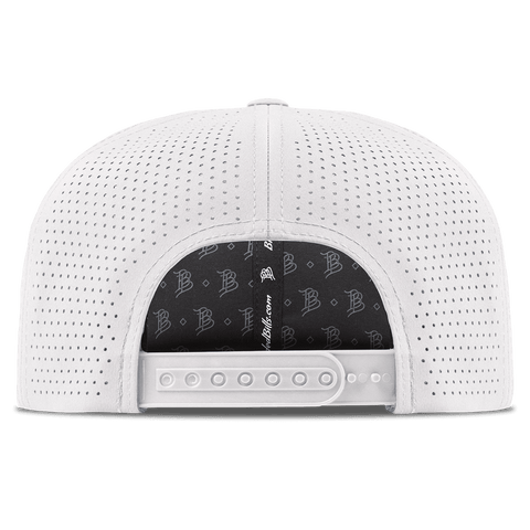 University of Kansas "KU Block" Flat Elite Back White