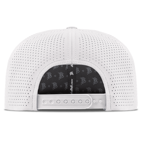 Florida State University "FSU Seminoles Block" Flat Elite Back White