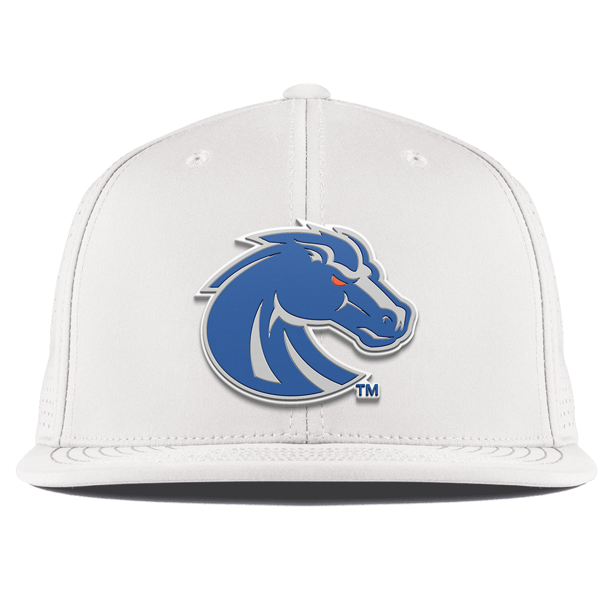 Boise State University "Boise State Broncos Gray" Flat Elite White