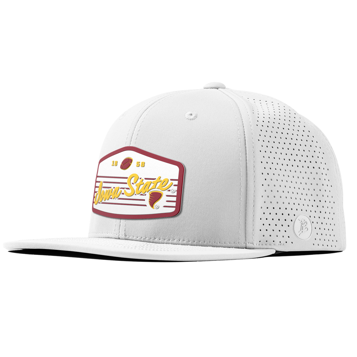 Iowa State University "Cyclones Football" Flat Elite White