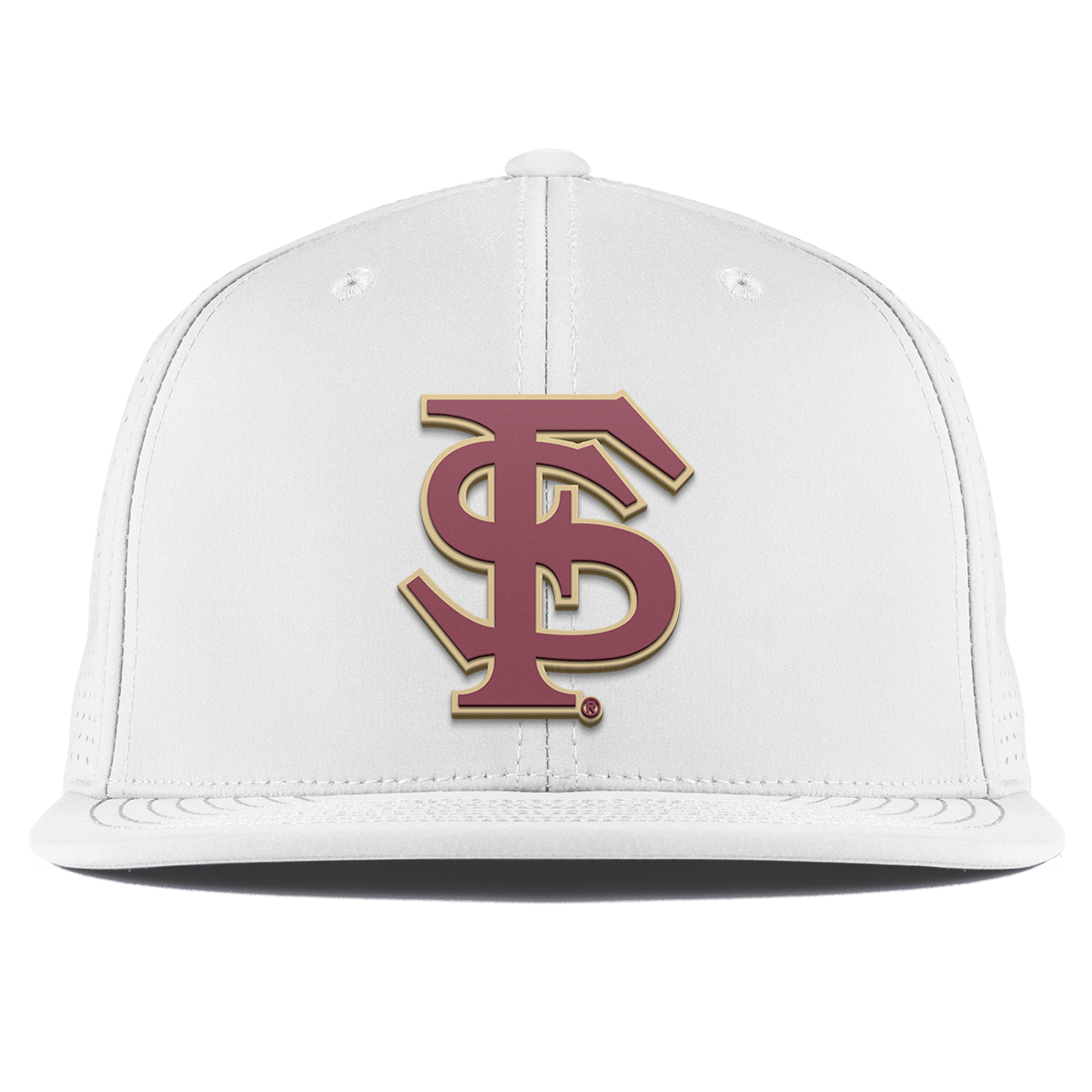 Florida State University "FSU Block" Flat Elite White
