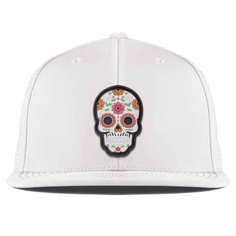 Flower Skull PVC Flat Elite White