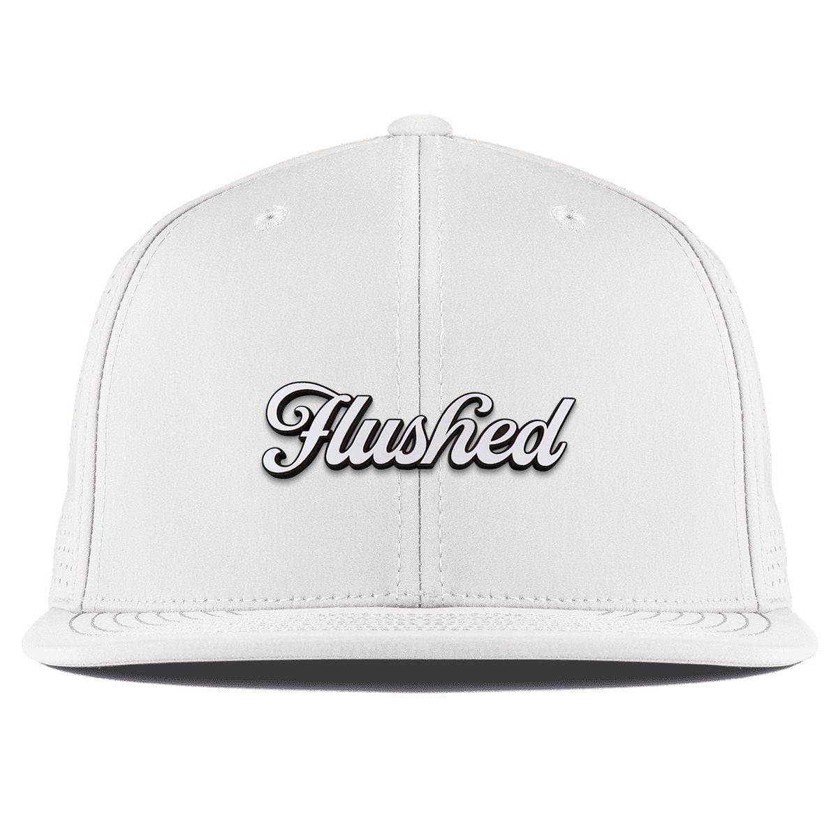 Flushed Script Flat Elite White