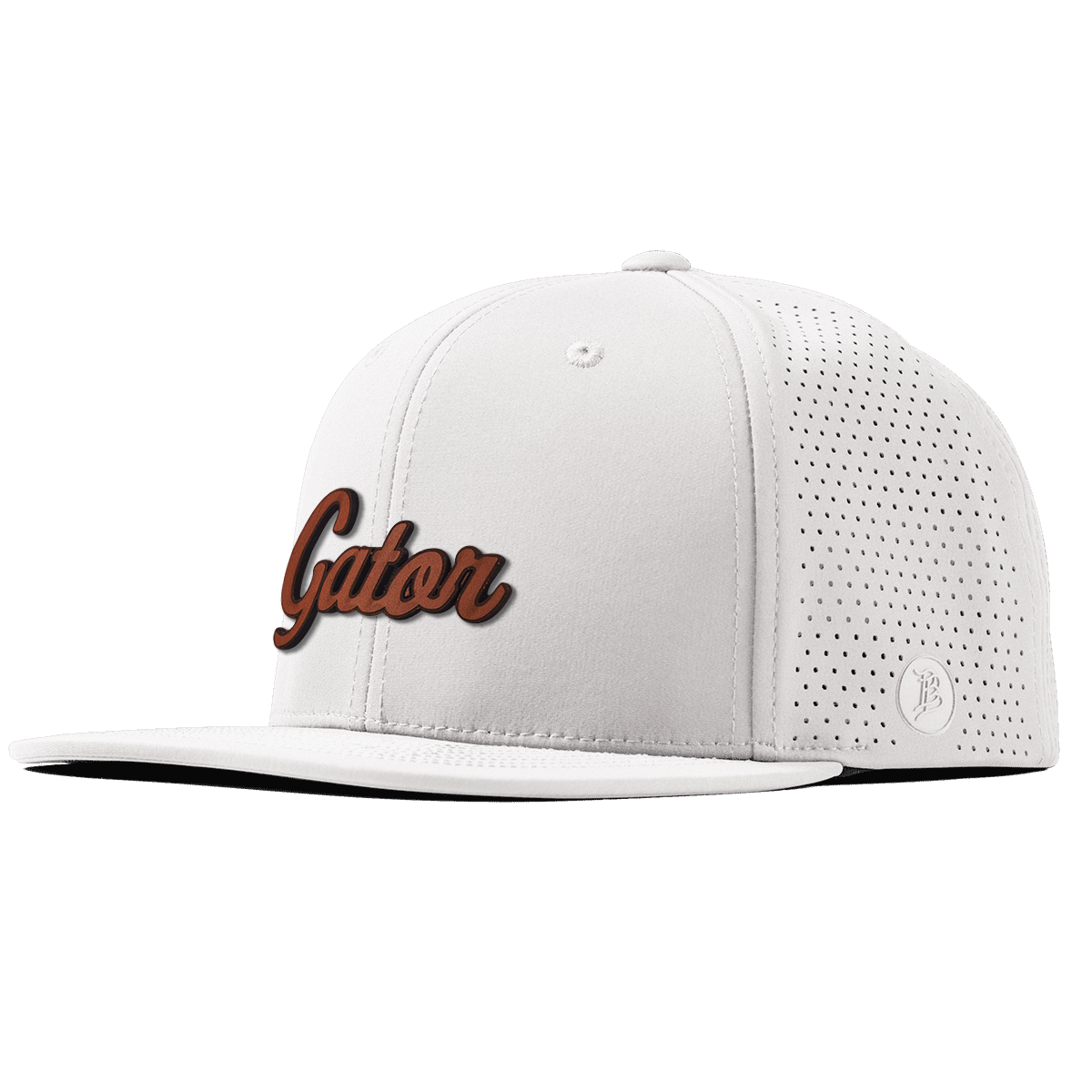 Gator Script Tan Elite Classic White