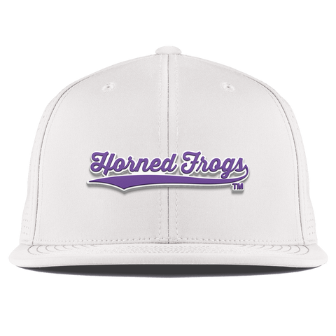 Texas Christian University "TCU Horned Frogs Scripts" Flat Elite White