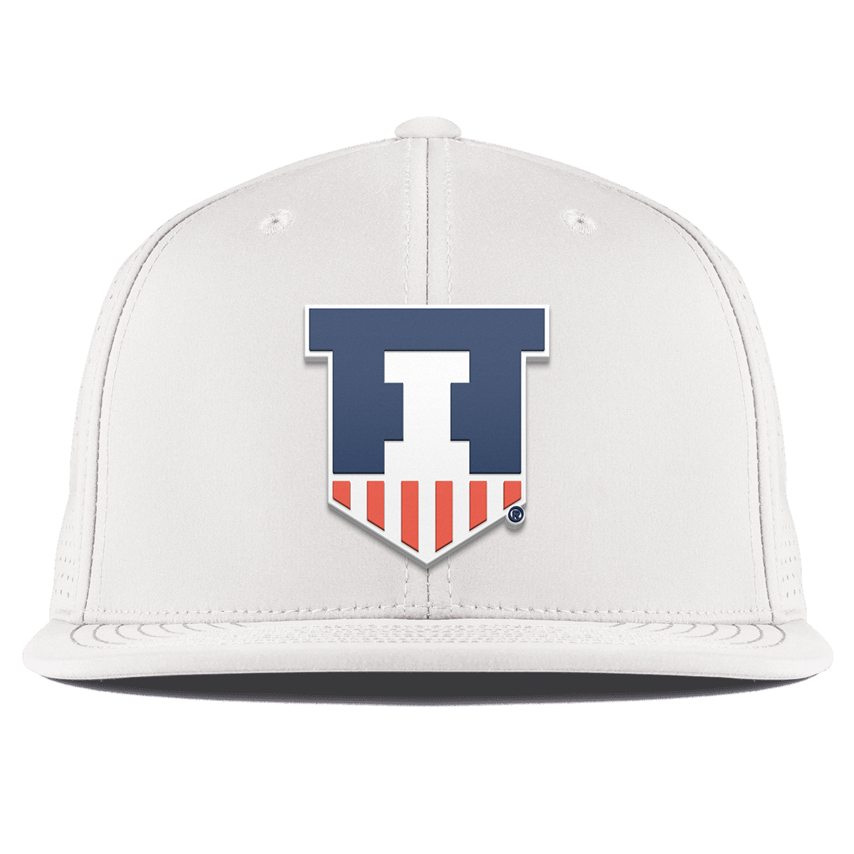University of Illinois "Illinois Athletics" Flat Elite White