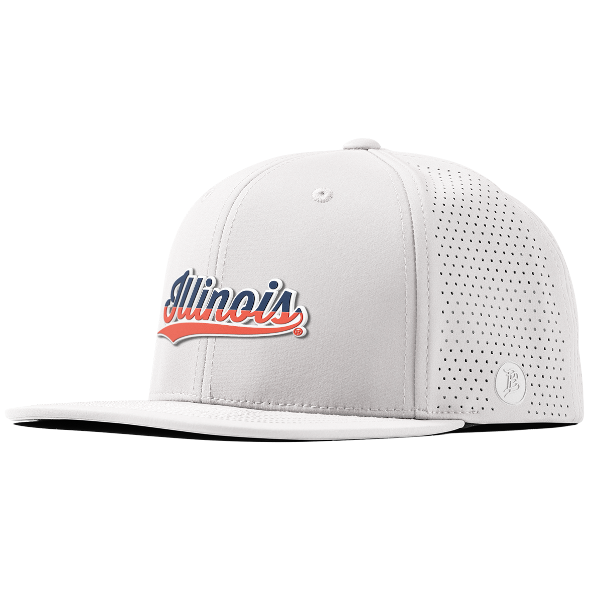 University of Illinois "Illinois Script" Flat Elite White