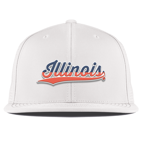 University of Illinois "Illinois Script" Flat Elite White