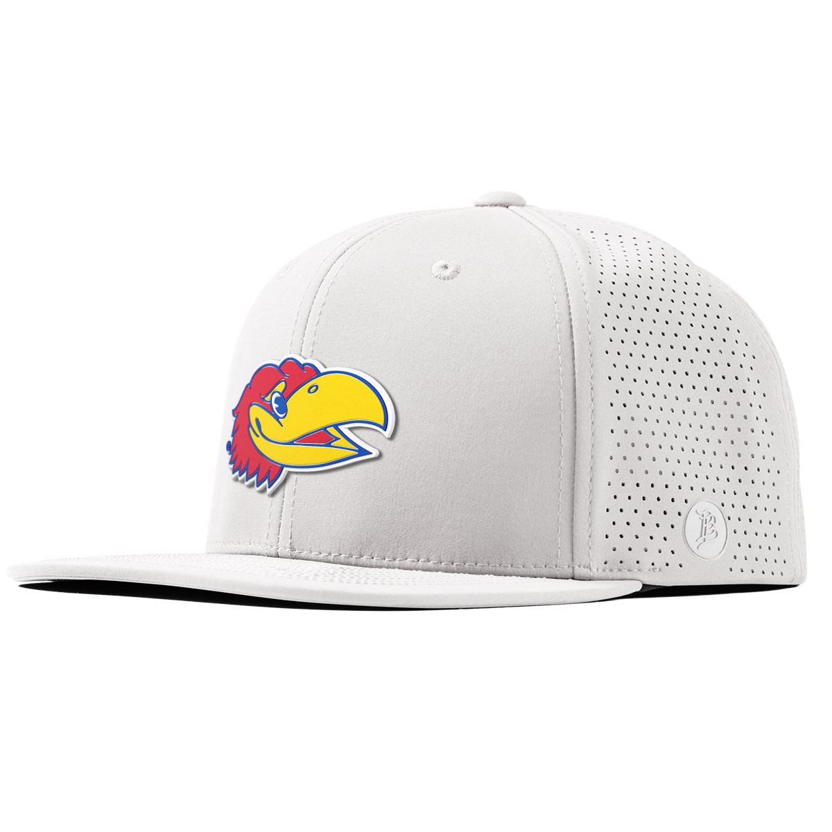 University of Kansas "KU Big Jay" Flat Elite White