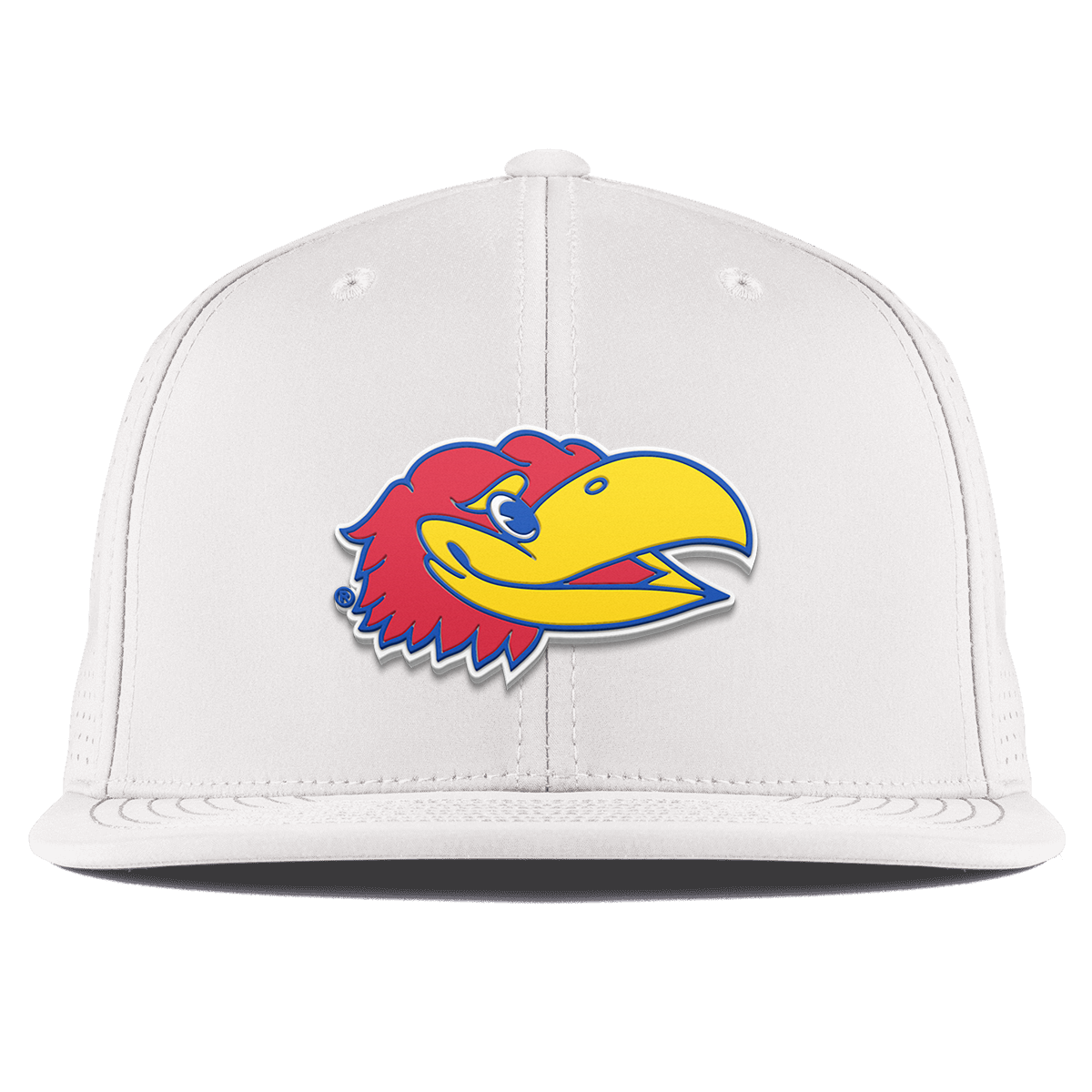 University of Kansas "KU Big Jay" Flat Elite White