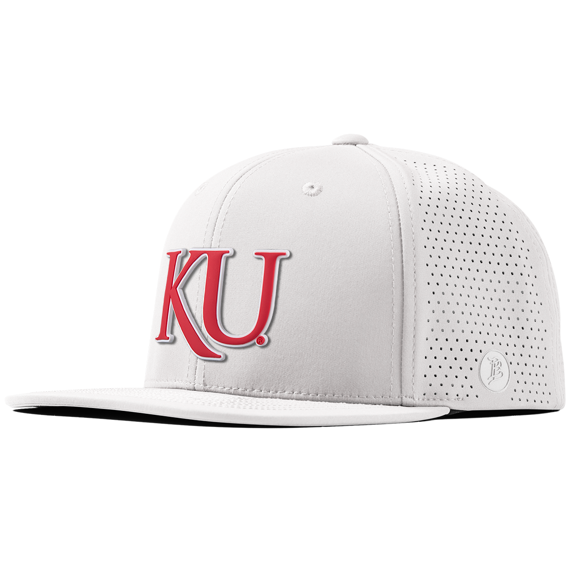 University of Kansas "KU Block" Flat Elite White