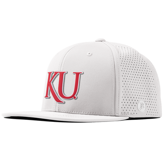 University of Kansas "KU Block" Flat Elite White