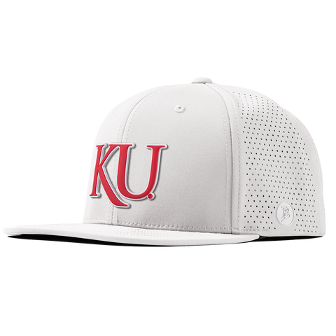 University of Kansas "KU Block" Flat Elite White