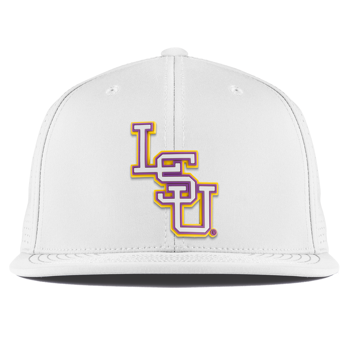 Louisiana State University "LSU Baseball" Flat Elite White