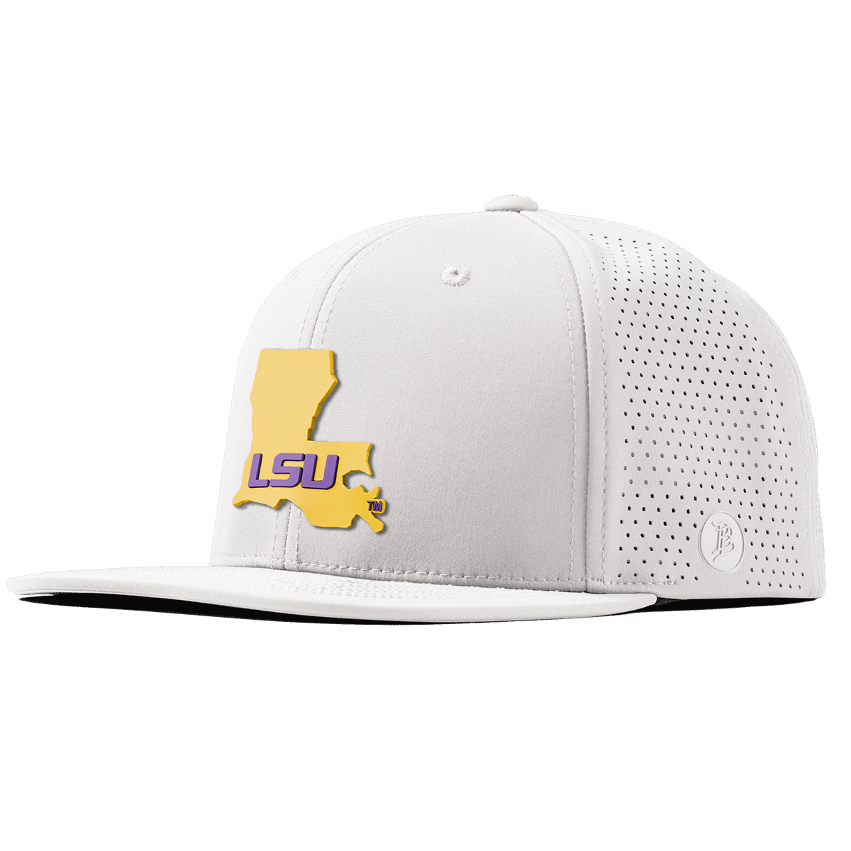 Louisiana State University "LSU Gold State" Flat Elite White