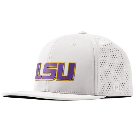 Louisiana State University "LSU Block" Flat Elite White