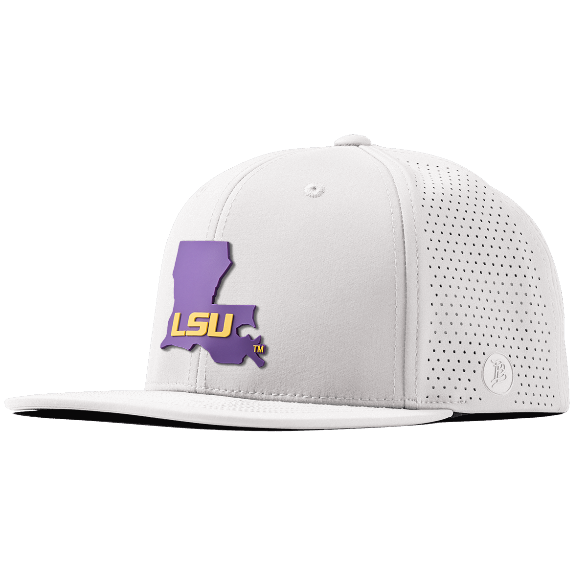 Louisiana State University "LSU State" Flat Elite White