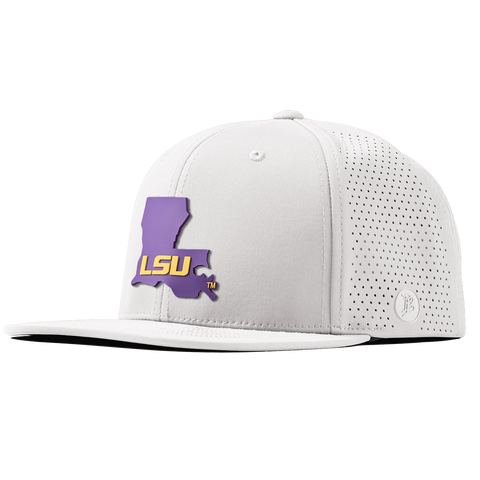 Louisiana State University "LSU State" Flat Elite White