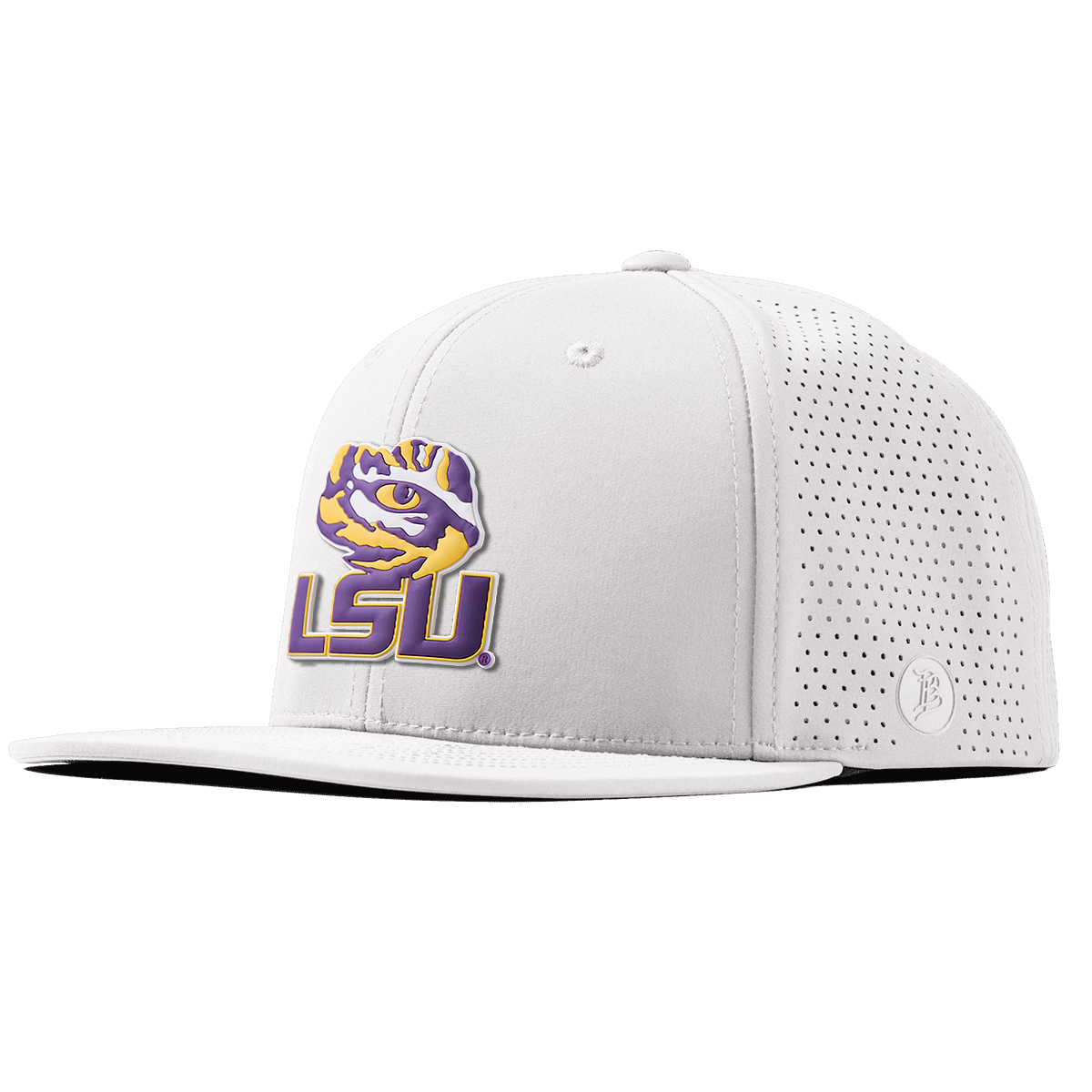 Louisiana State University "LSU Tiger Eye" Flat Elite White