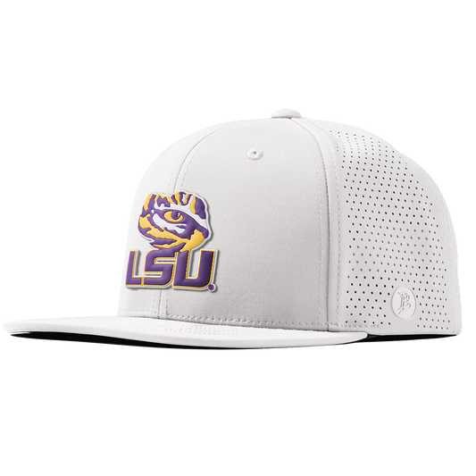 Louisiana State University "LSU Tiger Eye" Flat Elite White