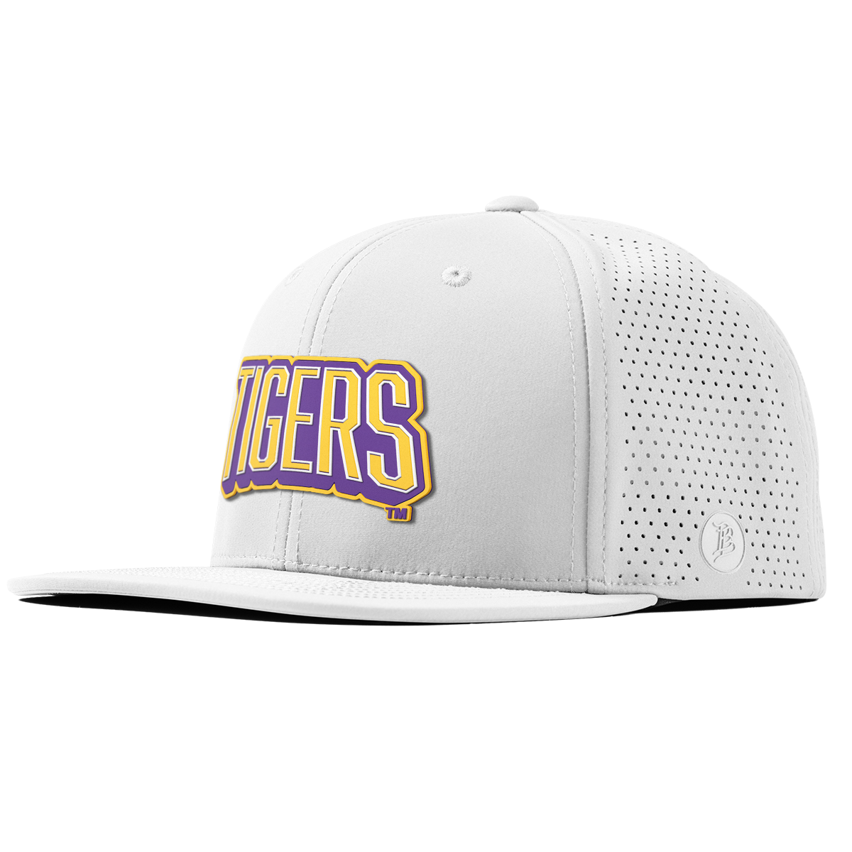 Louisiana State University "LSU Tigers Block" Flat Elite White