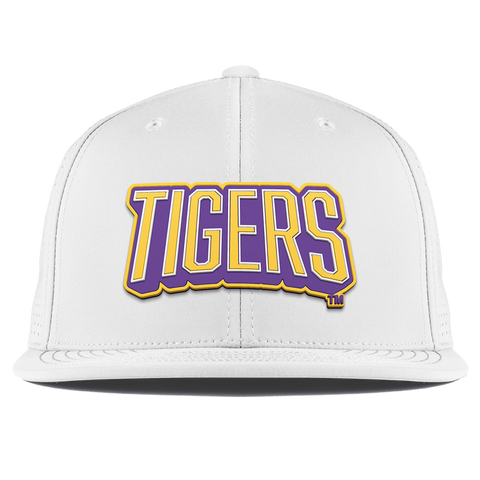 Louisiana State University "LSU Tigers Block" Flat Elite White