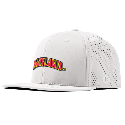 University of Maryland "Maryland Block" Flat Elite White