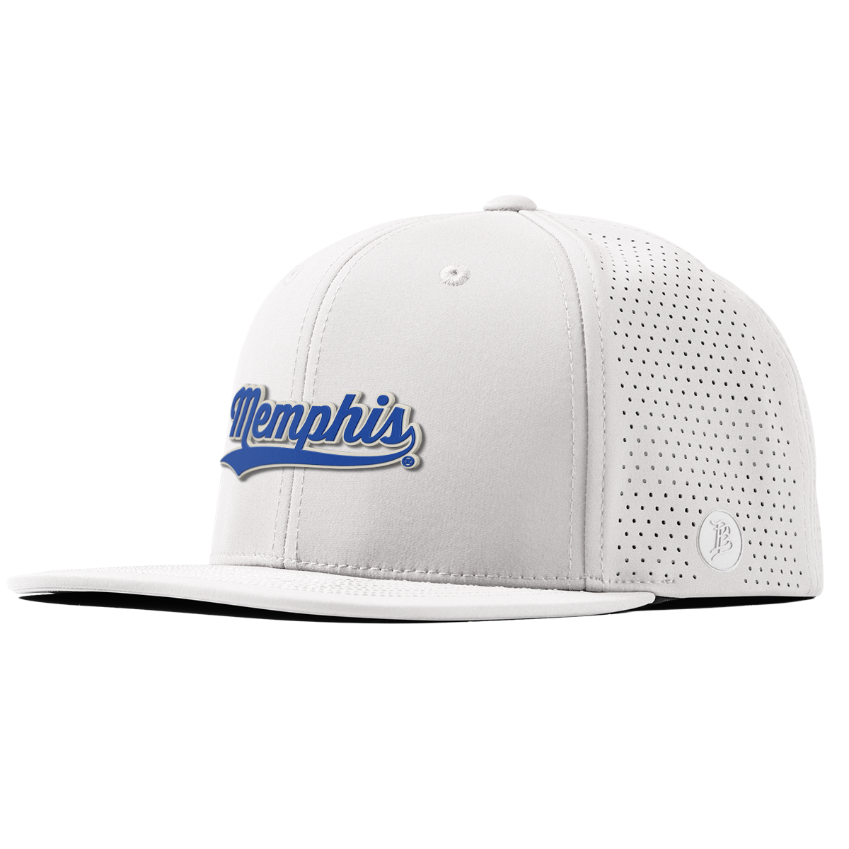 University of Memphis "Memphis Script" Flat Elite White
