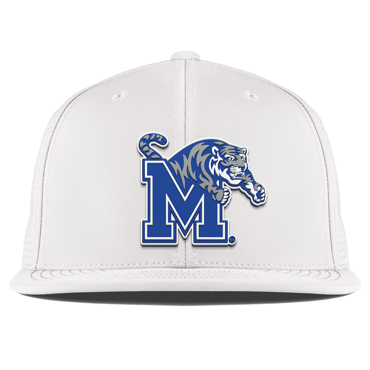 University of Memphis "Memphis Team Logo" Flat Elite White