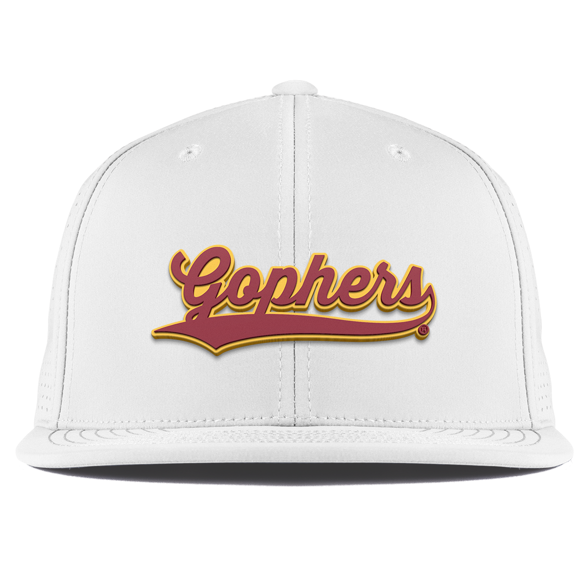 University of Minnesota "Minnesota Gophers Script" Flat Elite White