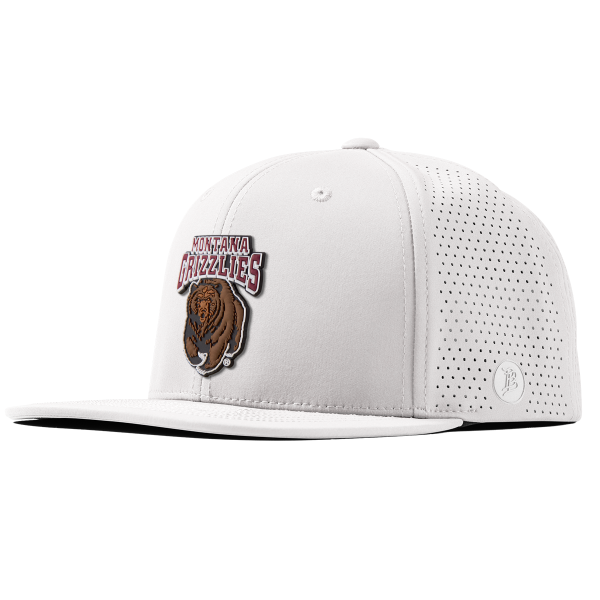 University of Montana "Montana Grizzlies Team Logo" Flat Elite White