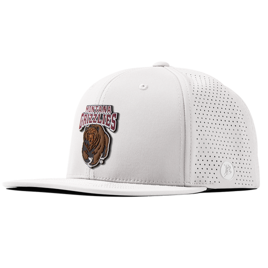 University of Montana "Montana Grizzlies Team Logo" Flat Elite White