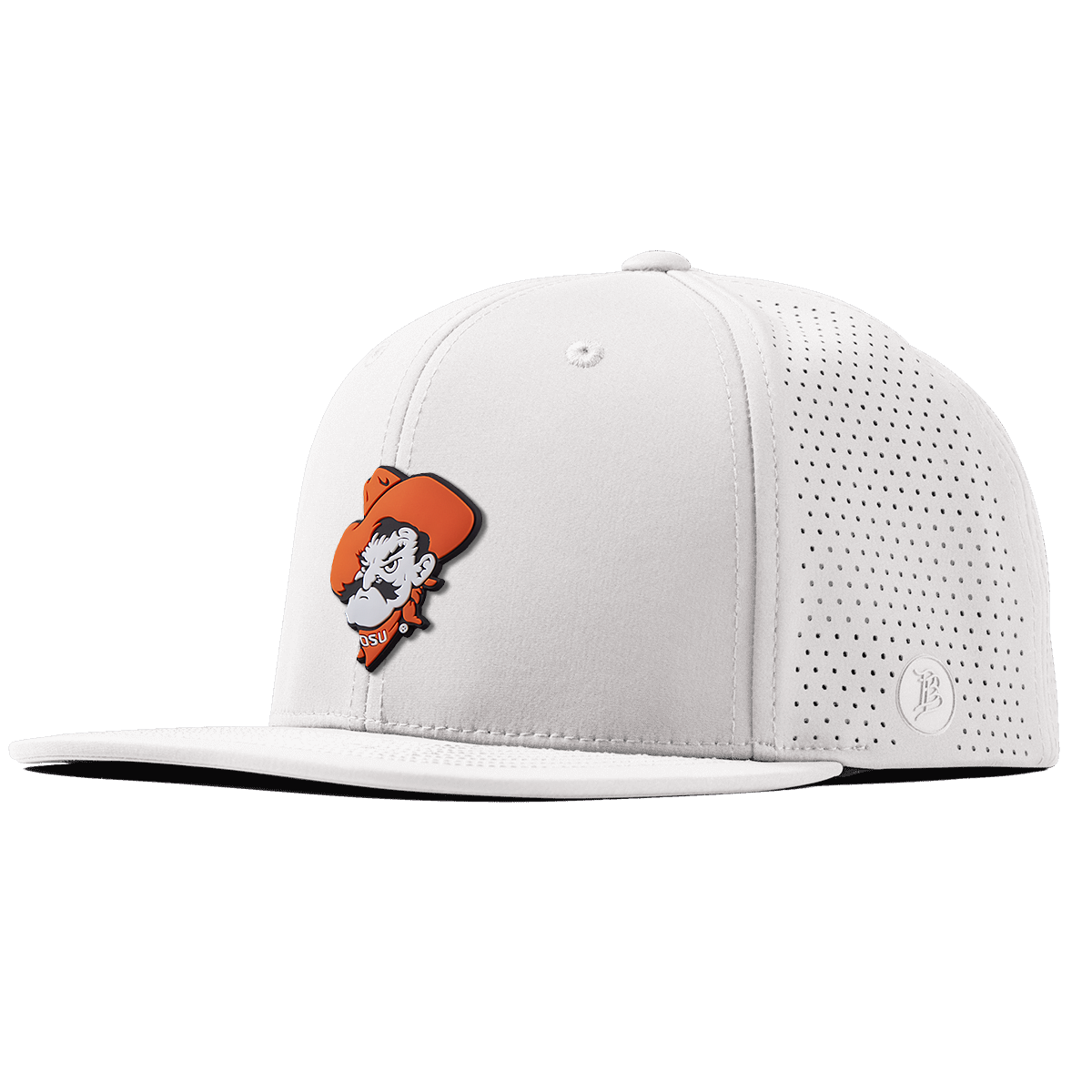 Oklahoma State University "OSU Pistol Pete" Flat Elite White