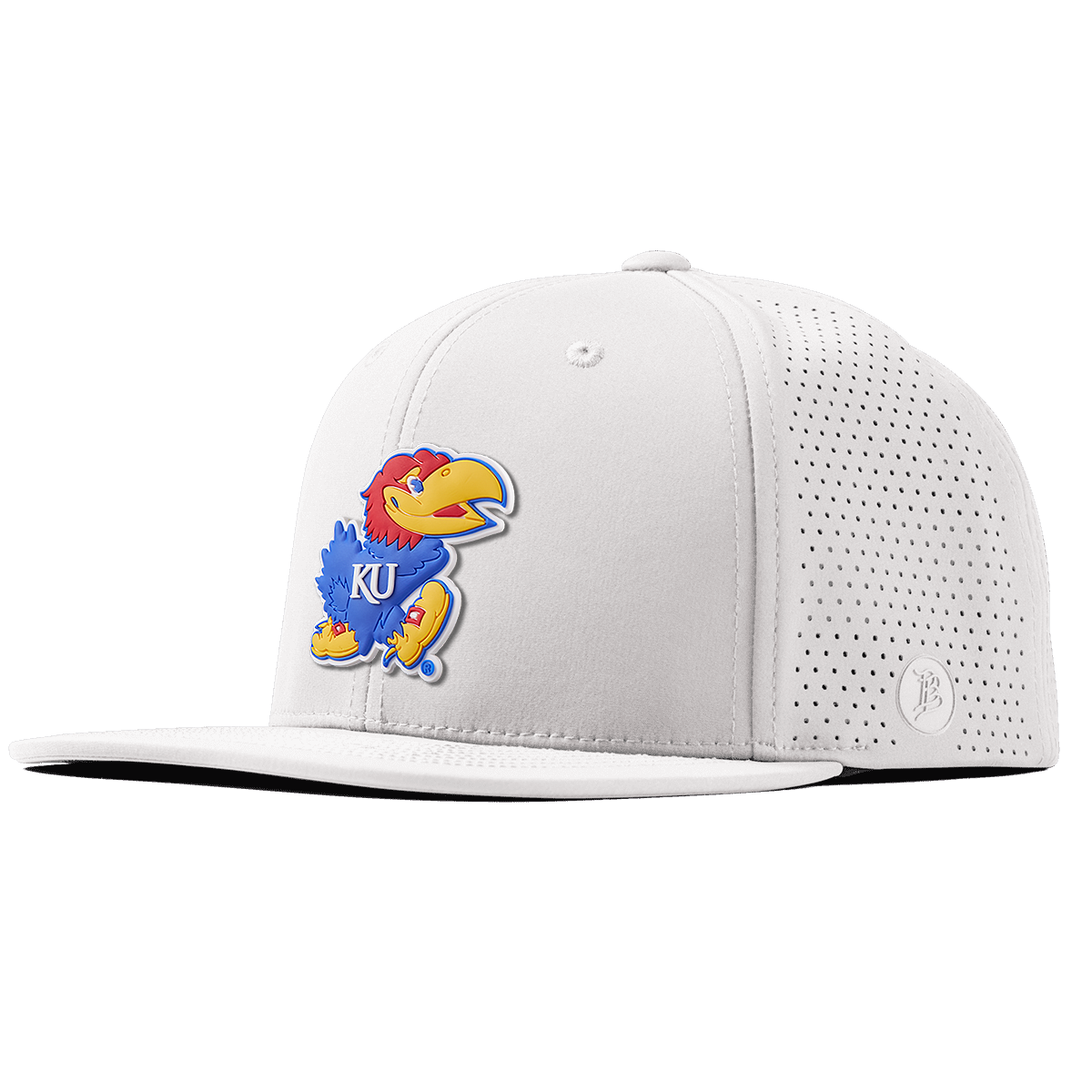 University of Kansas "Rock Chalk Jayhawk" Flat Elite White White