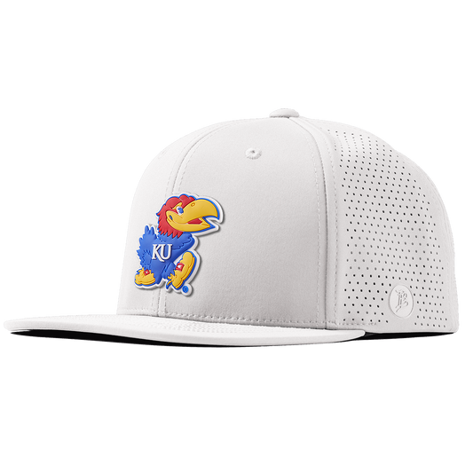 University of Kansas "Rock Chalk Jayhawk" Flat Elite White White
