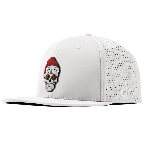 Santa Skull PVC Flat Elite White