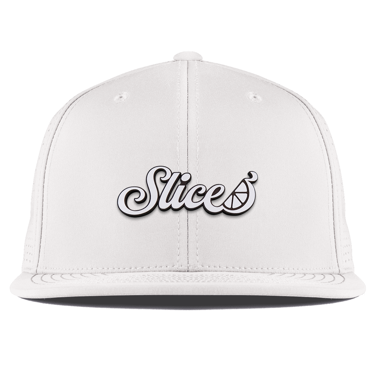 Sliced Script Flat Elite White